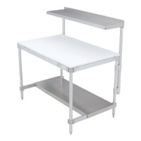 Aluminum Knockdown Tables with Poly Tops