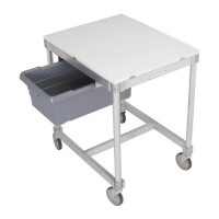 24'' x 30'' Aluminum Knockdown Table with Poly Top