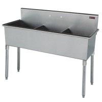 Three-Compartment Skullery Stainless Steel Sink