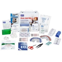 #25 First Aid Kit, Class A with Steel Water-resistant case with handle/hanging bracket.