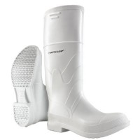 Dunlop White, Steel Toe PVC Boots