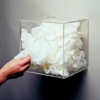 Acrylic Bouffant Dispenser puts bouffant caps at your employees fingertips.