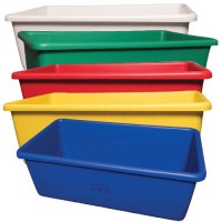Transport Storage Tubs are available in 5 colors, all approved for direct food contact.