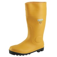 Safety yellow PVC/Nitrile boot stands out visibily.