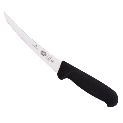 Victorinox 6-Inch Curved Super Flex Boning Knife with Fibrox Pro Handle