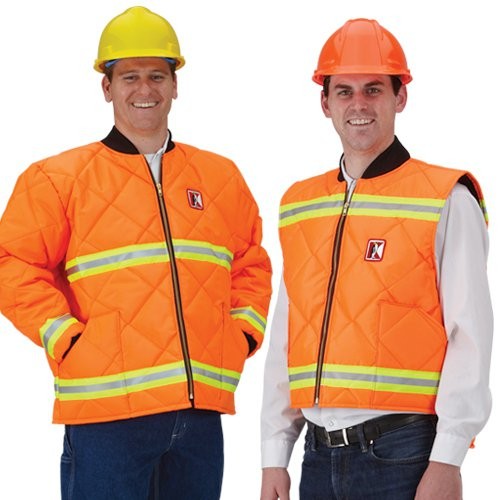 Koolerwear 7.4-oz. Hi-Viz Orange Insulated Cooler Jackets & Vests