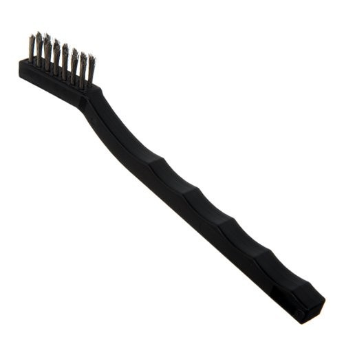 Carlisle 7 Inch Toothbrush-Style Utility Brush with Stainless Steel Bristles