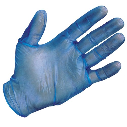 5-Mil. Metal Detectable, Powder-Free, Vinyl Disposable Gloves