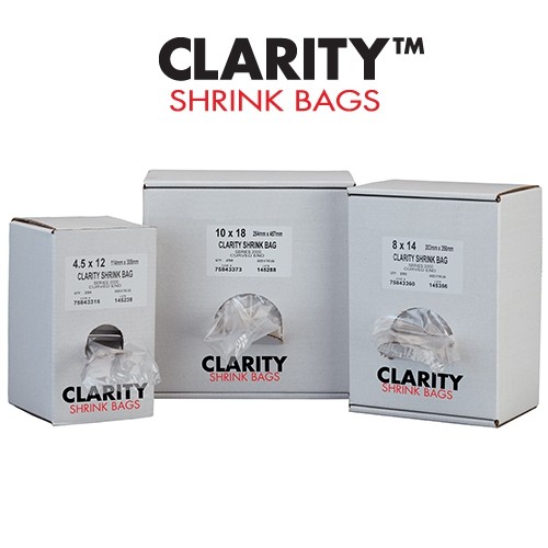 Series 2000 Clarity Shrink Bags, Smart Pack of 250