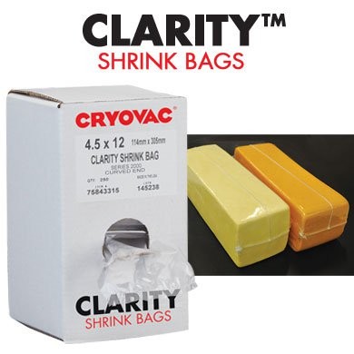 BH280 Cheese Block Shrink Bags, Clarity Smart Pack