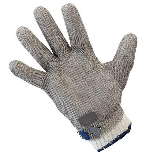 Workhorse Wrist-Length Metal Mesh Glove With Claw Hook Closure